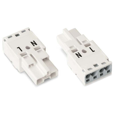 Wago 770 Series Plug, 2-Pole, Cable Mount, 25A, IP20