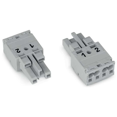 Wago 770 Series Socket, 2-Pole, Female, Cable Mount, 25A, IP20