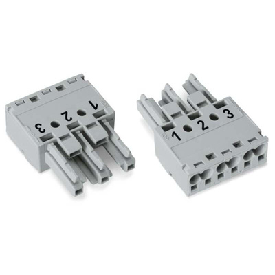 Wago 770 Series Socket, 3-Pole, Female, Cable Mount, 25A, IP20