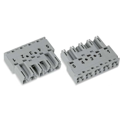 Wago 770 Series Plug, 5-Pole, Cable Mount, 25A, IP20
