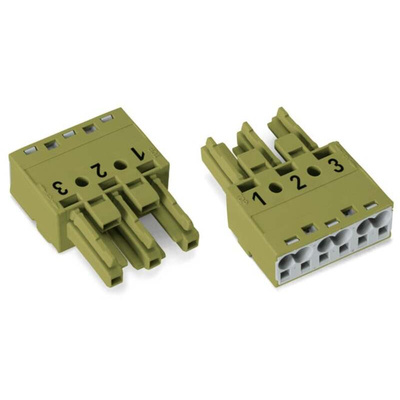 Wago 770 Series Socket, 3-Pole, Female, Cable Mount, 25A, IP20