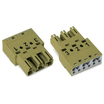 Wago 770 Series Plug, 3-Pole, Cable Mount, 25A, IP20