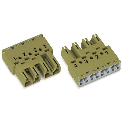 Wago 770 Series Plug, 4-Pole, Cable Mount, 25A, IP20