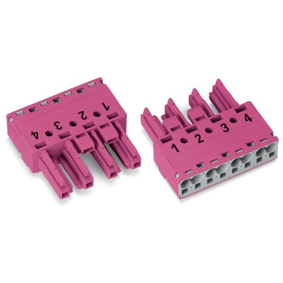 Wago 770 Series Socket, 4-Pole, Female, Cable Mount, 25A, IP20