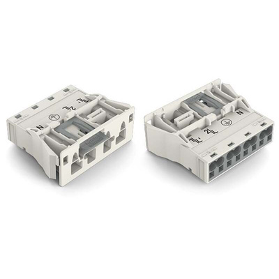 Wago 770 Series Plug, 4-Pole, Snap-In, 25A, IP20