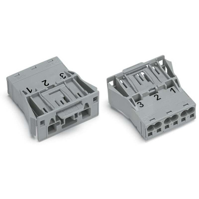 Wago 770 Series Plug, 3-Pole, Snap-In, 25A, IP20