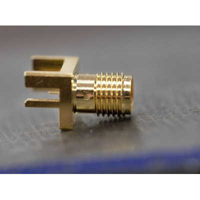 RS PRO, jack Edge Mount SMA Connector, 50Ω, Solder Termination, Straight Body