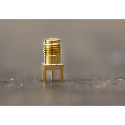 RS PRO, jack Edge Mount SMA Connector, 50Ω, Solder Termination, Straight Body