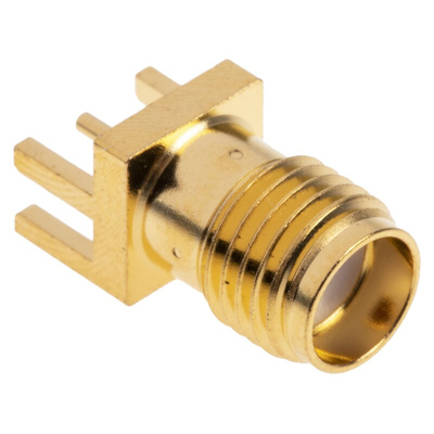 RS PRO, jack Edge Mount SMA Connector, 50Ω, Solder Termination, Straight Body