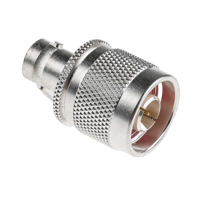 RS PRO Straight 50Ω RF Adapter N Plug to BNC Socket 4GHz