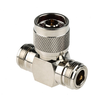 RS PRO Tee 50Ω RF Adapter N Plug to N Socket 11GHz
