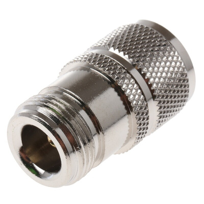 RS PRO Straight 50Ω RF Adapter UHF Plug to N Socket 300MHz