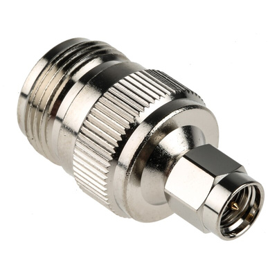 RS PRO Straight 50Ω RF Adapter SMA Plug to N Socket 11GHz