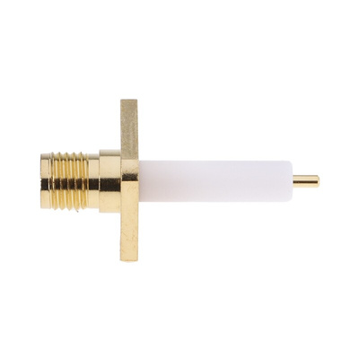 RS PRO, jack Flange Mount SMA Connector, 50Ω, Solder Termination, Straight Body