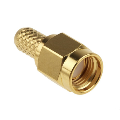 RS PRO, Plug Cable Mount SMA Connector, 50Ω, Crimp Termination, Straight Body