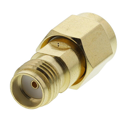 RS PRO Straight 50Ω RF Adapter SMA Plug to SMA Socket 18GHz