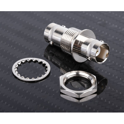RS PRO Straight 50Ω Coax Adapter BNC Socket to BNC Socket 4GHz