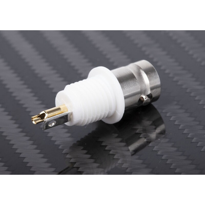RS PRO, jack Panel Mount BNC Connector, 50Ω, Solder Termination, Straight Body