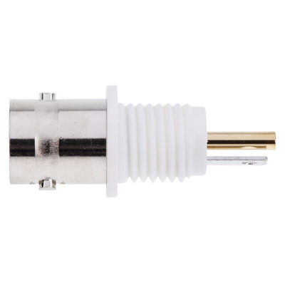 RS PRO, jack Panel Mount BNC Connector, 50Ω, Solder Termination, Straight Body