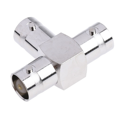 RS PRO Tee 50Ω RF Adapter BNC Socket to BNC Socket 250MHz