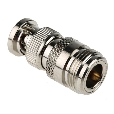 Straight 50Ω RF Adapter BNC Plug to Type N Socket