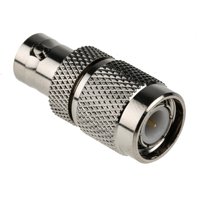 RS PRO Straight 50Ω RF Adapter TNC Plug to BNC Socket