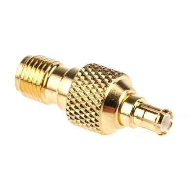 RS PRO Straight 50Ω RF Adapter MCX Plug to SMA Socket 6GHz