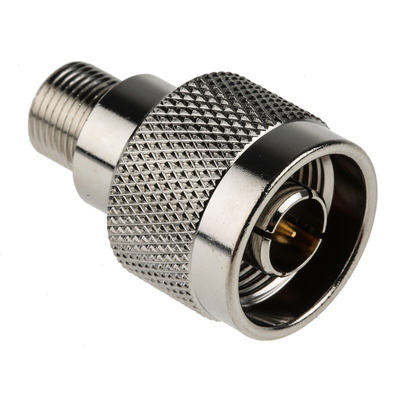RS PRO Straight 50Ω RF Adapter N Plug to Type F Socket 11GHz