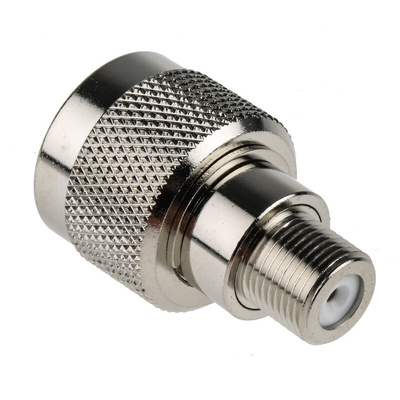 RS PRO Straight 50Ω RF Adapter N Plug to Type F Socket 11GHz
