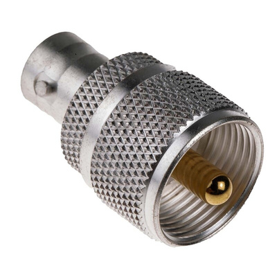 RS PRO Straight 50Ω RF Adapter UHF Plug to BNC Socket 300MHz