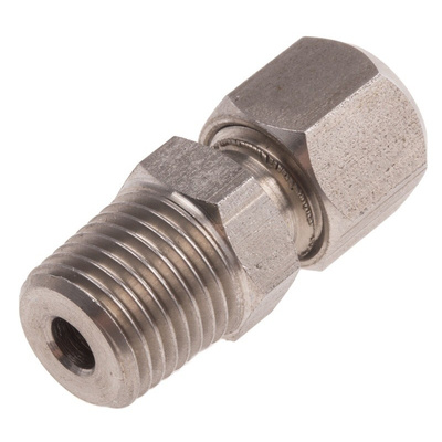 RS PRO Thermocouple Compression Fitting for use with Thermocouple With 4.5mm Probe Diameter, 1/4 BSPT