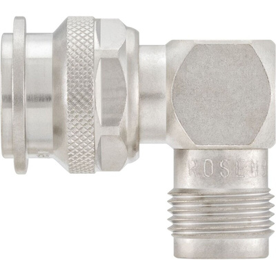 Rosenberger Right Angle 50Ω RF Adapter TNC Plug to TNC Socket 10GHz