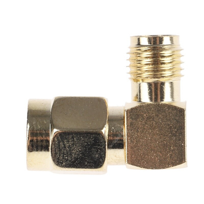 RF Solutions Right Angle 50Ω RF Adapter SMA Plug to SMA Socket