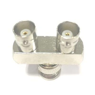 RS PRO Tee 50Ω Coaxial Adapter BNC Plug Plug to BNC Socket 4GHz