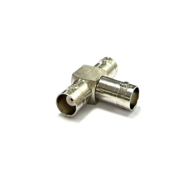 RS PRO Tee 50Ω Coaxial Adapter BNC Socket to BNC Socket 250MHz