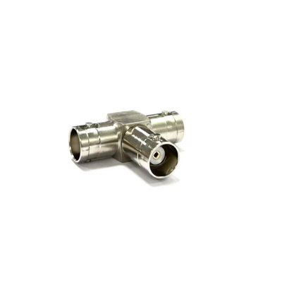RS PRO Tee 50Ω Coaxial Adapter BNC Socket to BNC Socket 250MHz