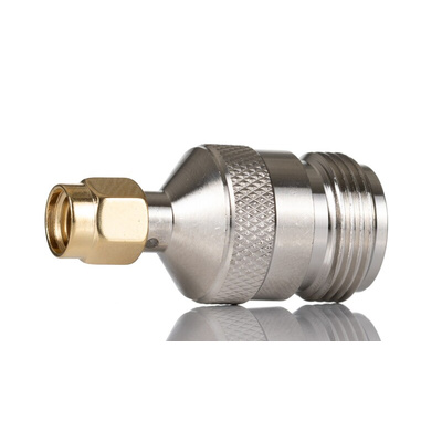 RS PRO Straight 50Ω Coaxial Adapter SMA Plug to N Socket 6GHz