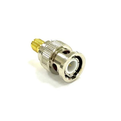 RS PRO Straight 50Ω Coaxial Adapter SMA Plug to BNC Socket 4GHz