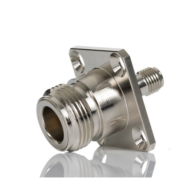 RS PRO Straight 50Ω Coaxial Adapter SMA Socket to N Socket 11GHz