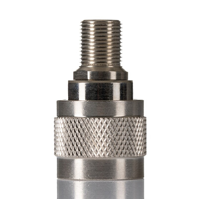 RS PRO Straight 50Ω Coaxial Adapter N Plug to Type F Socket 300MHz
