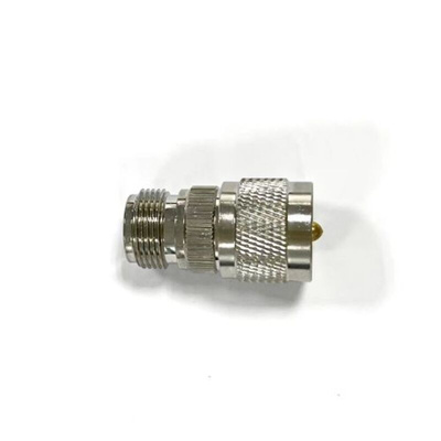 RS PRO Straight 50Ω Coaxial Adapter UHF Plug to N Socket 0.3GHz