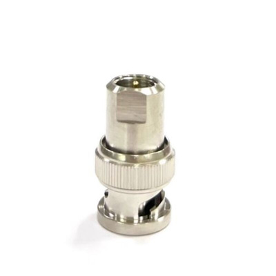RS PRO Straight 50Ω Coaxial Adapter FME Plug to BNC Plug 0.9GHz