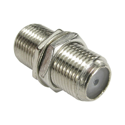 RS PRO Straight Coaxial Adapter Type F Socket to Type F Socket
