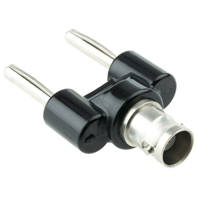 Radiall Straight 50Ω RF Adapter 2B4 Plug to BNC Socket 0GHz