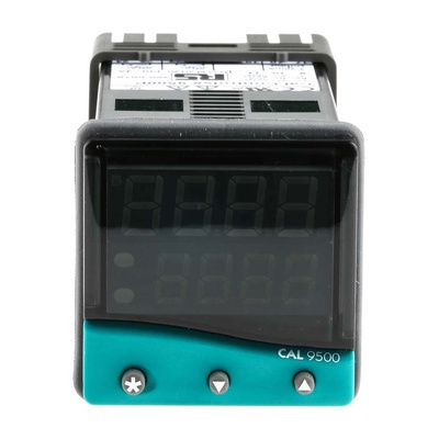 CAL 9500 PID Temperature Controller, 48 x 48 (1/16 DIN)mm, 2 Output Linear, Relay, 100 V ac, 240 V ac Supply Voltage