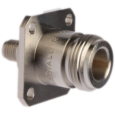 Radiall Straight 50Ω RF Adapter N Socket to SMA Socket 11GHz