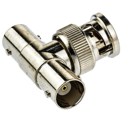 TE Connectivity Tee 50Ω RF Adapter BNC Plug to BNC Socket 4GHz