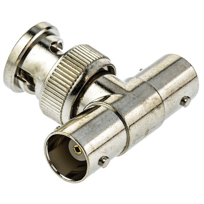 TE Connectivity Tee 50Ω RF Adapter BNC Plug to BNC Socket 4GHz