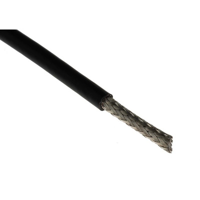 Belden Black Coaxial Cable, 50 Ω 4.95mm OD 500m