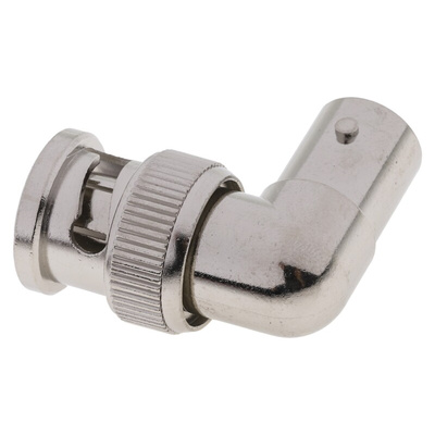 TE Connectivity Right Angle 50Ω RF Adapter BNC Plug to BNC Socket 4GHz